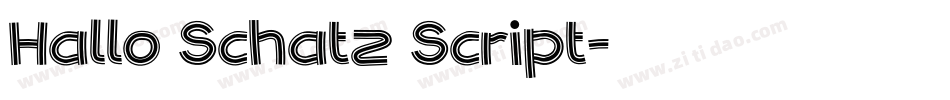 Hallo Schatz Script字体转换